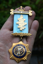 RAOB Roll of Honour Jewel Archers Lodge No 9641 Medal Exalted 2002