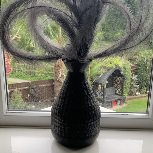 Metal vase with stand for - with,