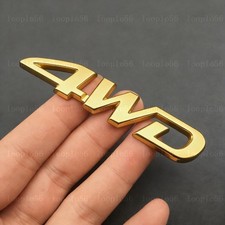 3D Chrome 4WD Emblem Badge 4 x