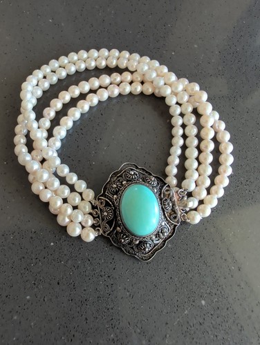 Vintage pearl four strand - vintage,