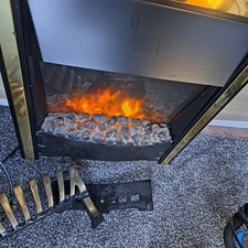 Electric hearth fan fire with