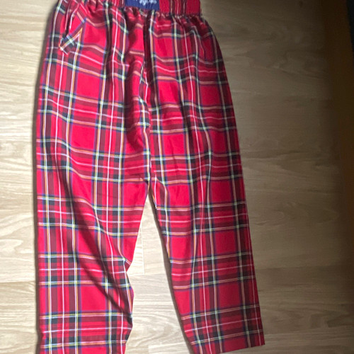Stone bay men red tartan - red,