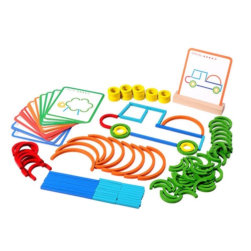 Wooden pattern blocks - pattern,