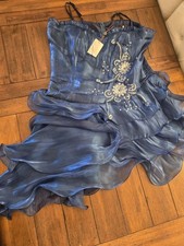 cherlone dress sequin blue