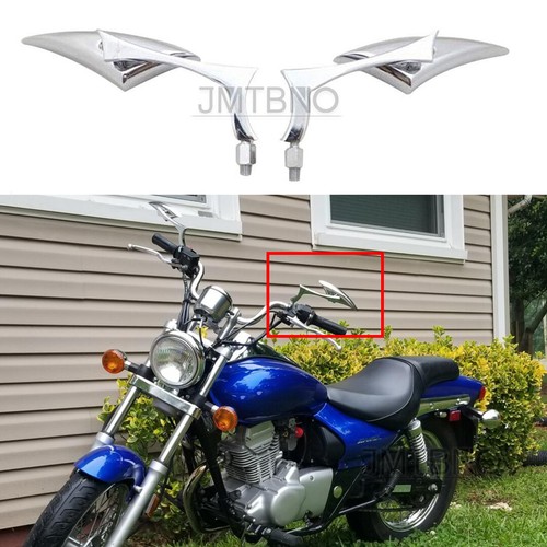 Chrome motorcycle blade mirror - chrome,