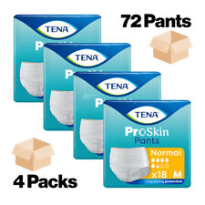 TENA Proskin Pants Normal Medium Incontinence 4 packs of 18 Adult Nappies