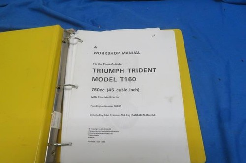 Triumph trident t160 workshop - triumph,