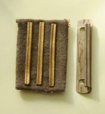 WW1 Triple Wound Stripe Award On Khaki Patch With Single No4 Wound Stripe