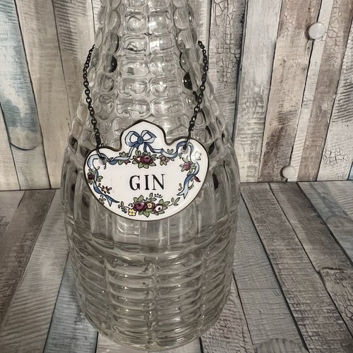 Vintage decanter label - ,, crown