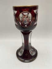 Antique Bohemian Overlay Ruby