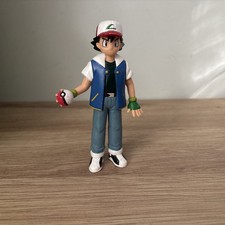 POKÉMON ASH KETCHUM Solid Toy Figure / Cake Topper By TOMY 1988 POKEMON 