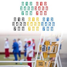 Score keeper flip number cards - score,