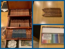 Karisma 148 Piece Collection in Fabulous Wooden Case ( Derwent ) + Accessories !