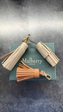 Mulberry Iris Leather Tassel