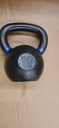 12kg blk box kettlebell cast - blk,