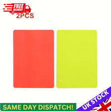 Football Red And Yellow Cards Record Soccer Games Referee Tool Equipment uk