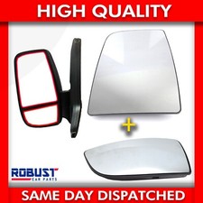 FOR FORD TRANSIT MK8 WING MIRROR UPPER & LOWER GLASS LEFT SIDE (2014+ONWARDS)