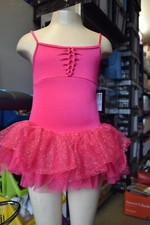 Hot Pink Bloch twist knot back camisole tutu dress - CL8027 - Age 2-4