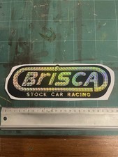 Heritage BriSCA F1 F2 Stock Car Racing Vinyl Cut Sticker GOLD On BLACK NEW