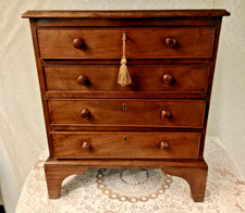 Antique Small Mahogany Chest Of Drawers
