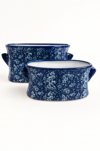 Set blue vintage floral - set,