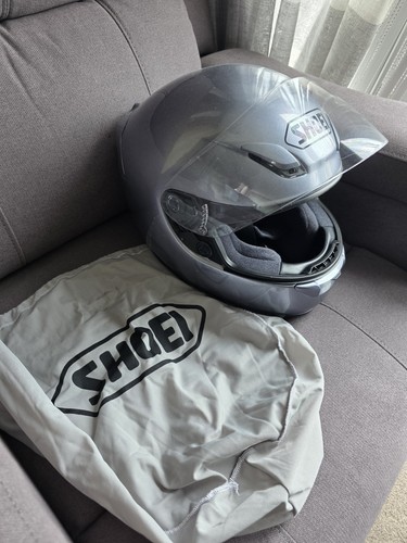 Shoei silver helmet - xl, helmet.