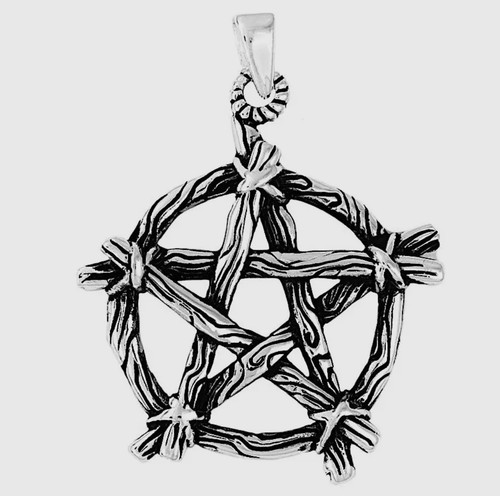 Stick pentagram pendant - pentagram,