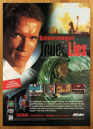 1994 true lies snes genesis - snes,