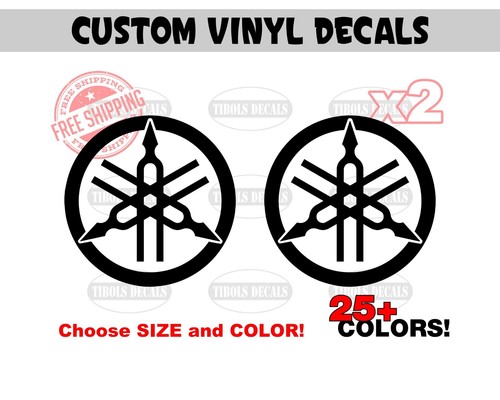 Yamaha logo decals - 2x,