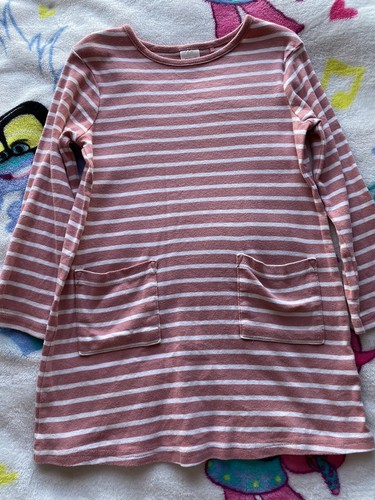 Next girls pink stripe - , dress