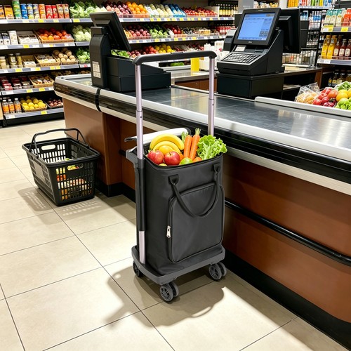 Shopping trolley wide - 2-in-1,