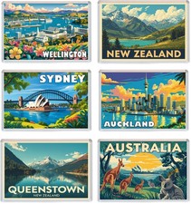 Various Australia / New Zealand Fun Jumbo Fridge Magnet - Holiday Souvenir Gift