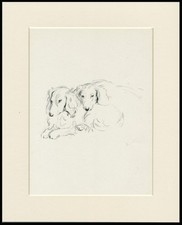 DACHSHUND LONG HAIRED VINTAGE