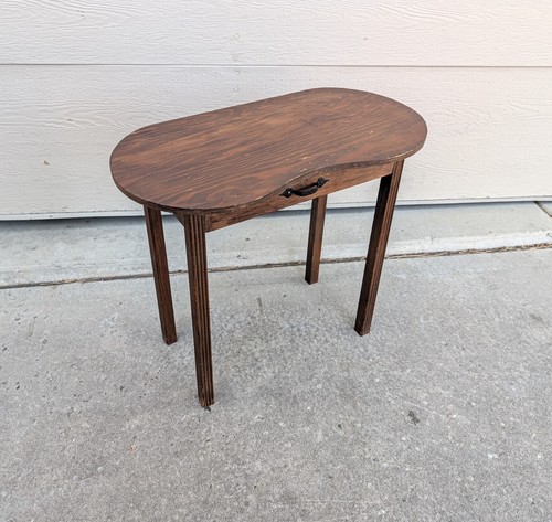 Vintage kidney shaped wood - kidney,