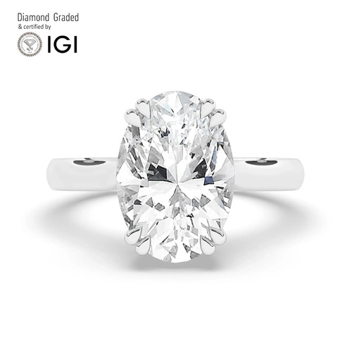 Oval diamond engagement - diamond, ring