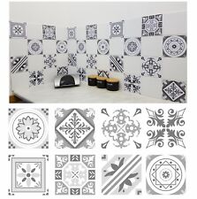 Tile Stickers, Grey Patterned