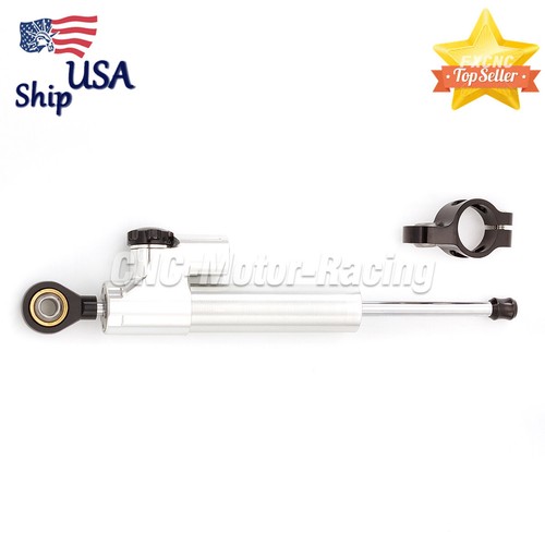 Silver cnc steering damper - silver,