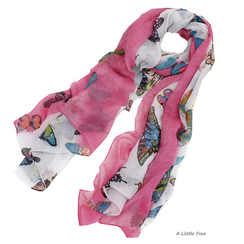 Butterfly soft scarf lady - butterfly,