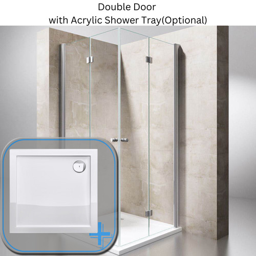Shower enclosure frameless - enclosure,