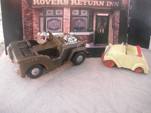 Tri ang minic jeep vintage - vintage, tin