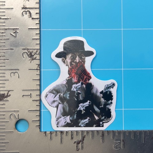 Six shooter sticker puppet - six-shooter,