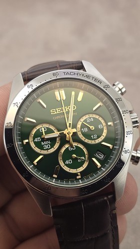 Seiko men spirit green - men's, watch