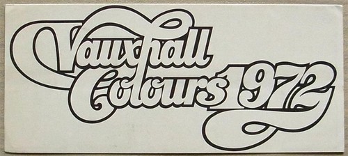 Vauxhall cars exterior - cars, colour