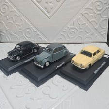 del prado ultimate car collection 1:43 citroen 2cv renault dauphine 4cv