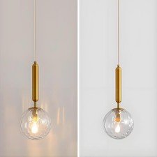 LFsem Modern Glass Globe Pendant Light Fixtures,Glass Ball Ceiling Chandelier