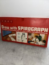 Draw with Spirograph by Denys Fisher 1968 Vintage Complete With OG Pens, Paper