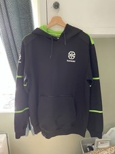 Kawasaki Hoodie Track Top Size Large, Black/Green Worn Once