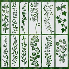 12-18pcs Leaf Vine Stencils