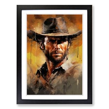 Clint Eastwood Action Framed