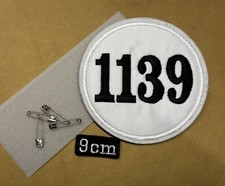 1 X White  4 digit embroidered